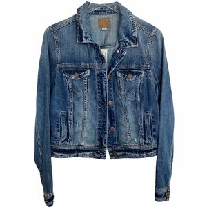 American Eagle Outfitters Distressed Denim Jacket